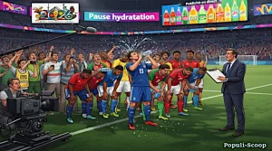 Les comparaisons avec le Super Bowl pour l'arrêt du match de football pour boire de l'eau, pause apparue en 2026 à la coupe de Monde