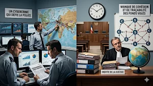 La cyberescroquerie aux fausses plateformes de trading n'est pas un épiphénomène. C'est une industrie criminelle transfrontalière, à milliards de dollars, structurellement à, ce stade, est à l'abri de la répression 