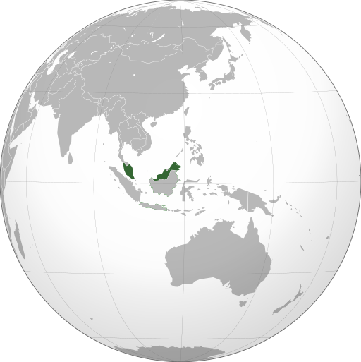 Malaysia (orthographic projection)