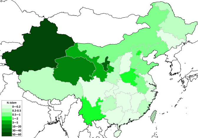 Islam in China, with 0.2 (Yang Zongde 2010).png