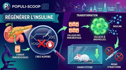 Un seul gène, le ALDH3B2 reconnu pour une fonction liée à la production de l'insuline