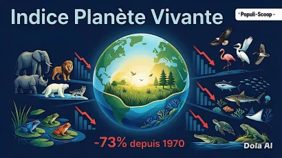L'Indice Planète Vivante est un indicateur composite qui mesure l'évolution de la taille des populations d'animaux sauvages